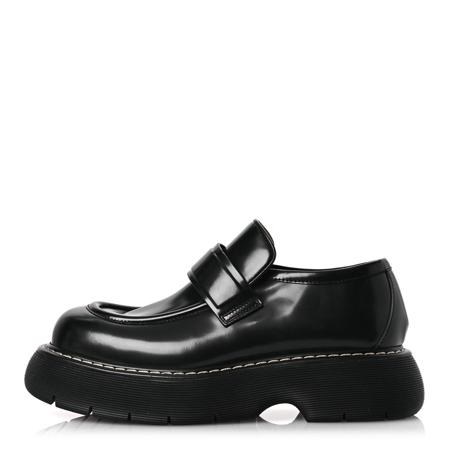 Bottega Veneta Brushed Calfskin Swell Loafers 41 Black 1 of 11