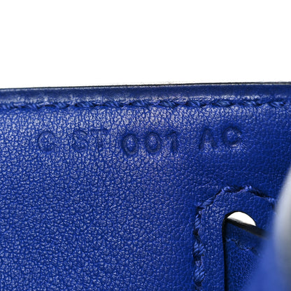 Hermes Swift Kelly Pochette Clutch Bleu Electrique 23 of 28