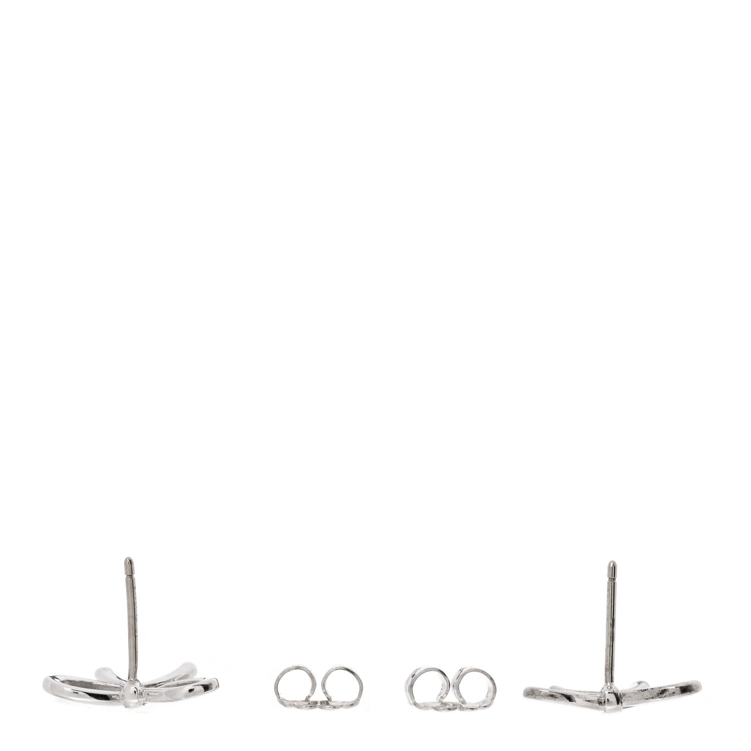 Tiffany Sterling Silver Bow Earrings 2 of 4