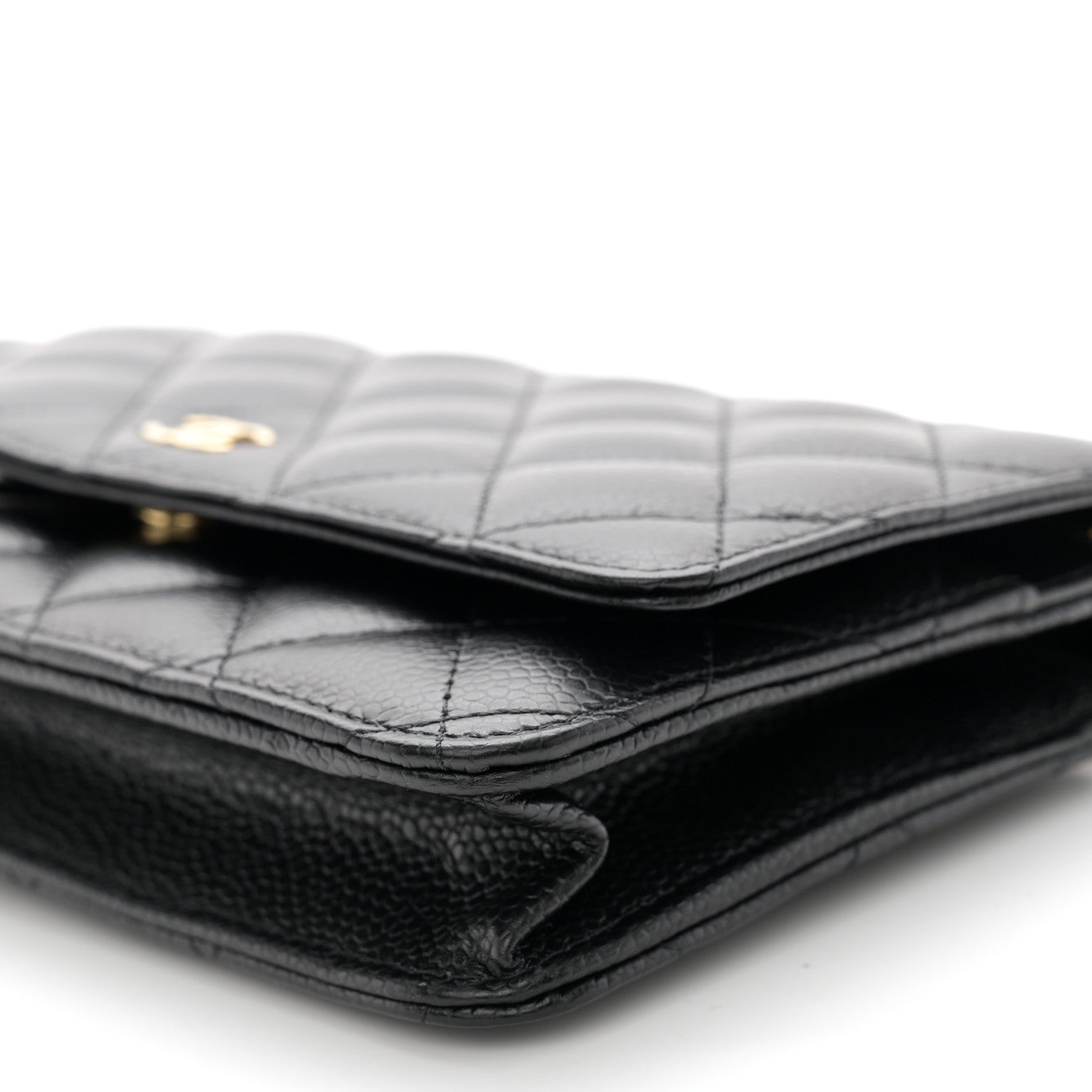 Chanel Caviar Quilted Wallet on Chain WOC Black 11 of 12