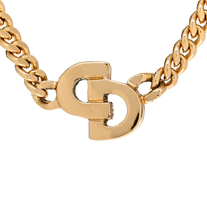 Christian Dior Metal CD Necklace Gold 4 of 6