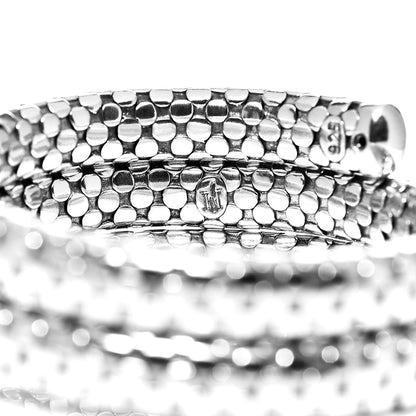 John Hardy Sterling Silver Dot Double Coil Bracelet 6 of 6