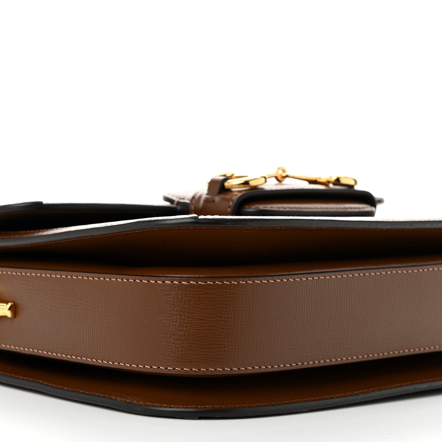 GG Supreme Monogram Horsebit 1955 Shoulder Bag Beige Brown Sugar