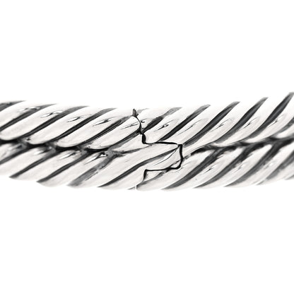 David Yurman Sterling Silver Diamond Black Orchid Albion Cable Bracelet 5 of 6