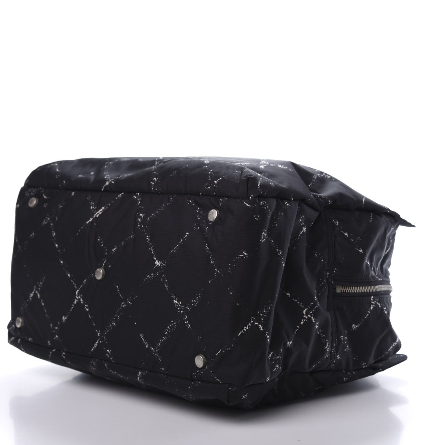Chanel Nylon Travel Duffel Bag Black 7 of 11