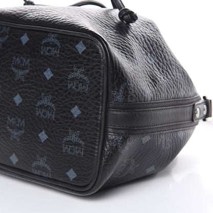 MCM Visetos Essential Drawstring Bucket Bag Black 8 of 12