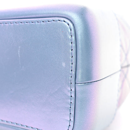 Chanel Iridescent Lambskin Calfskin Small Quilted Gabrielle Backpack Light Purple 14 of 16