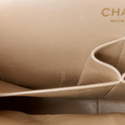 Chanel Iridescent Caviar Quilted Jumbo Double Flap Beige 12 of 12