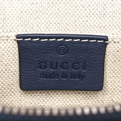 Gucci Moon Calfskin Bamboo Web Medium Dionysus Top Handle Bag Blue Emerald Hibiscus Red 6 of 10