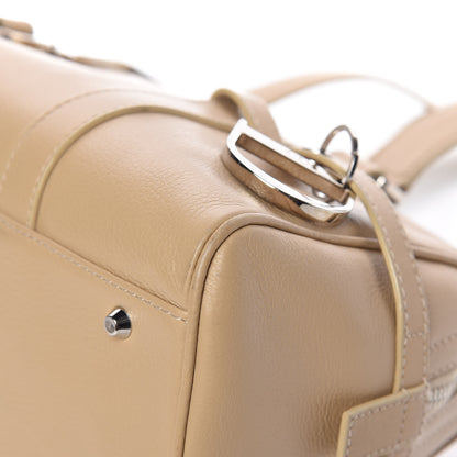 Christian Dior Calfskin Logo Charms Boston Beige 9 of 13