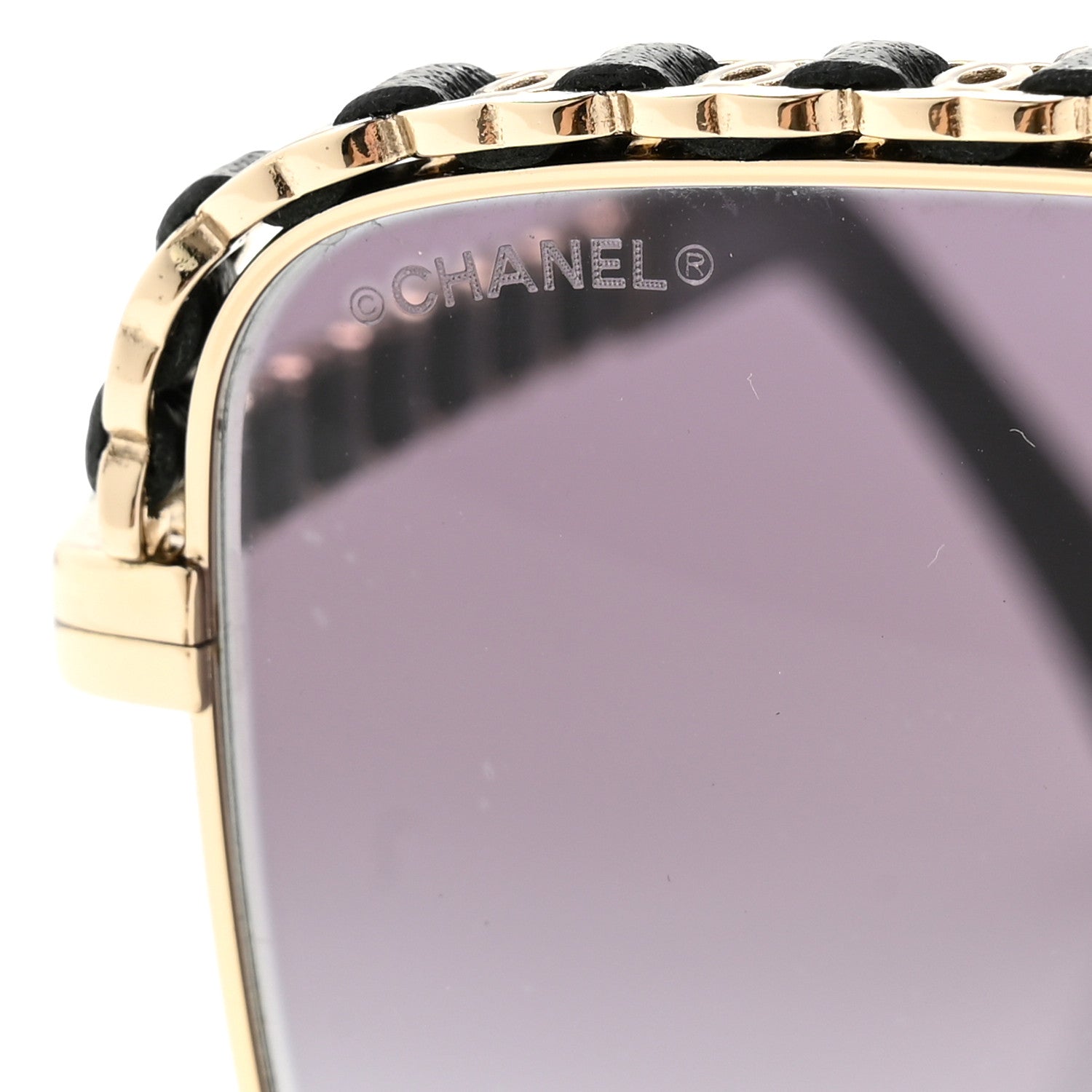 Chanel Metal Square Chain Sunglasses 71369 Grey 7 of 8