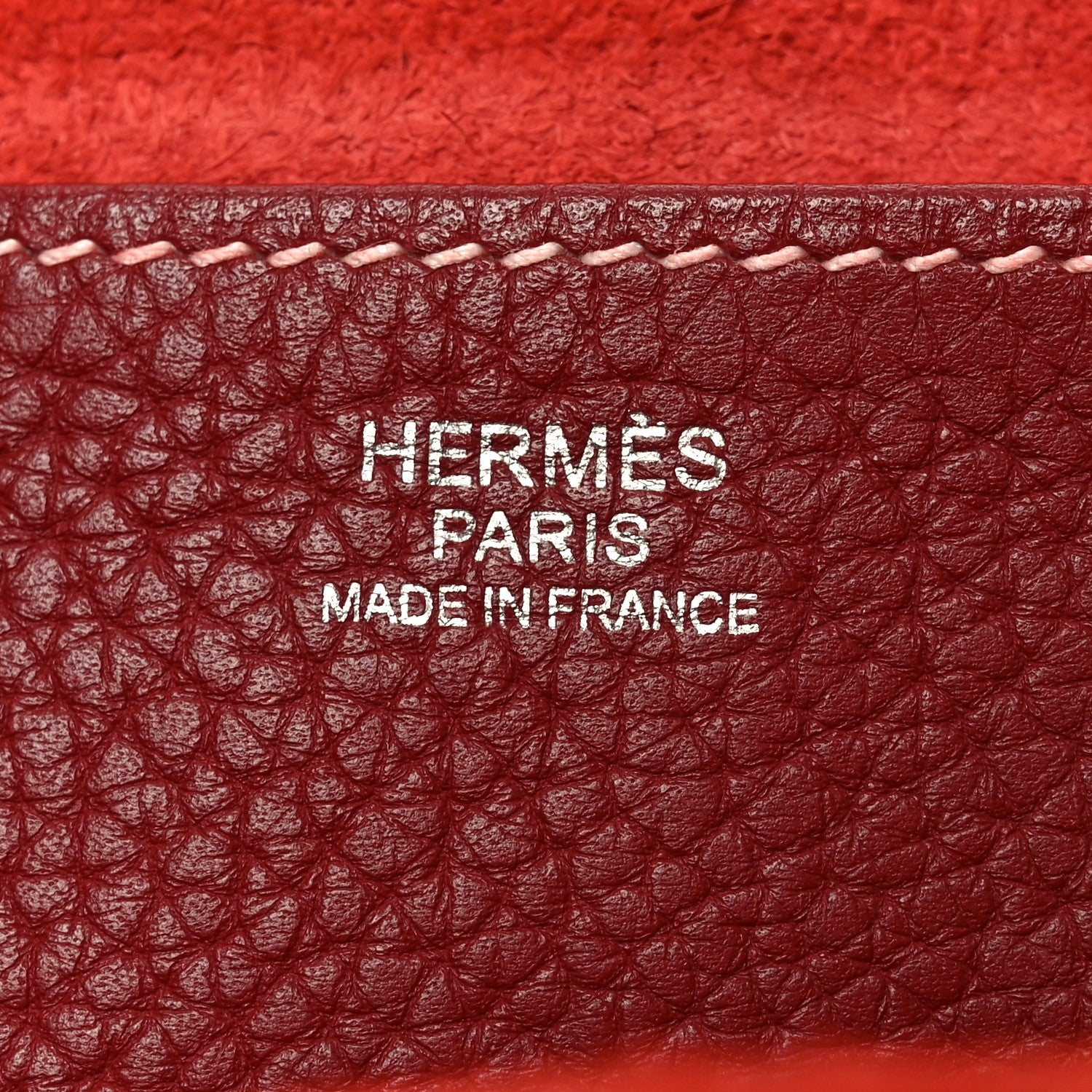 Hermes Taurillon Clemence Halzan 31 GM Rouge Grenat 6 of 10