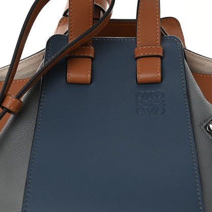 Loewe Calfskin Small Hammock Shoulder Bag Steel Blue Tan 7 of 9