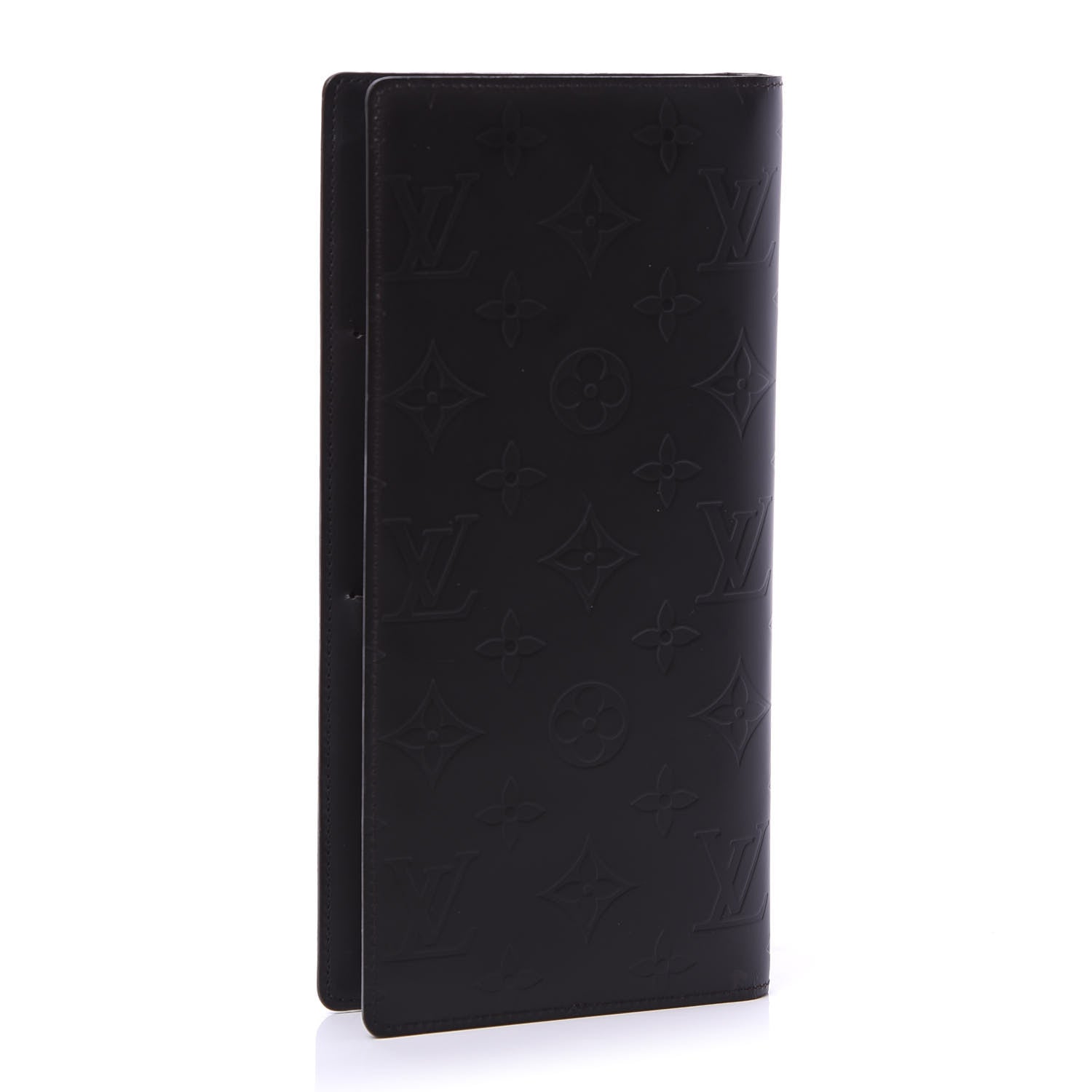 Louis Vuitton Monogram Glace Portefeuille Double Wallet Cafe 3 of 9