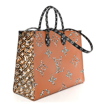 Louis Vuitton Monogram Giant Jungle Onthego GM Black 3 of 9