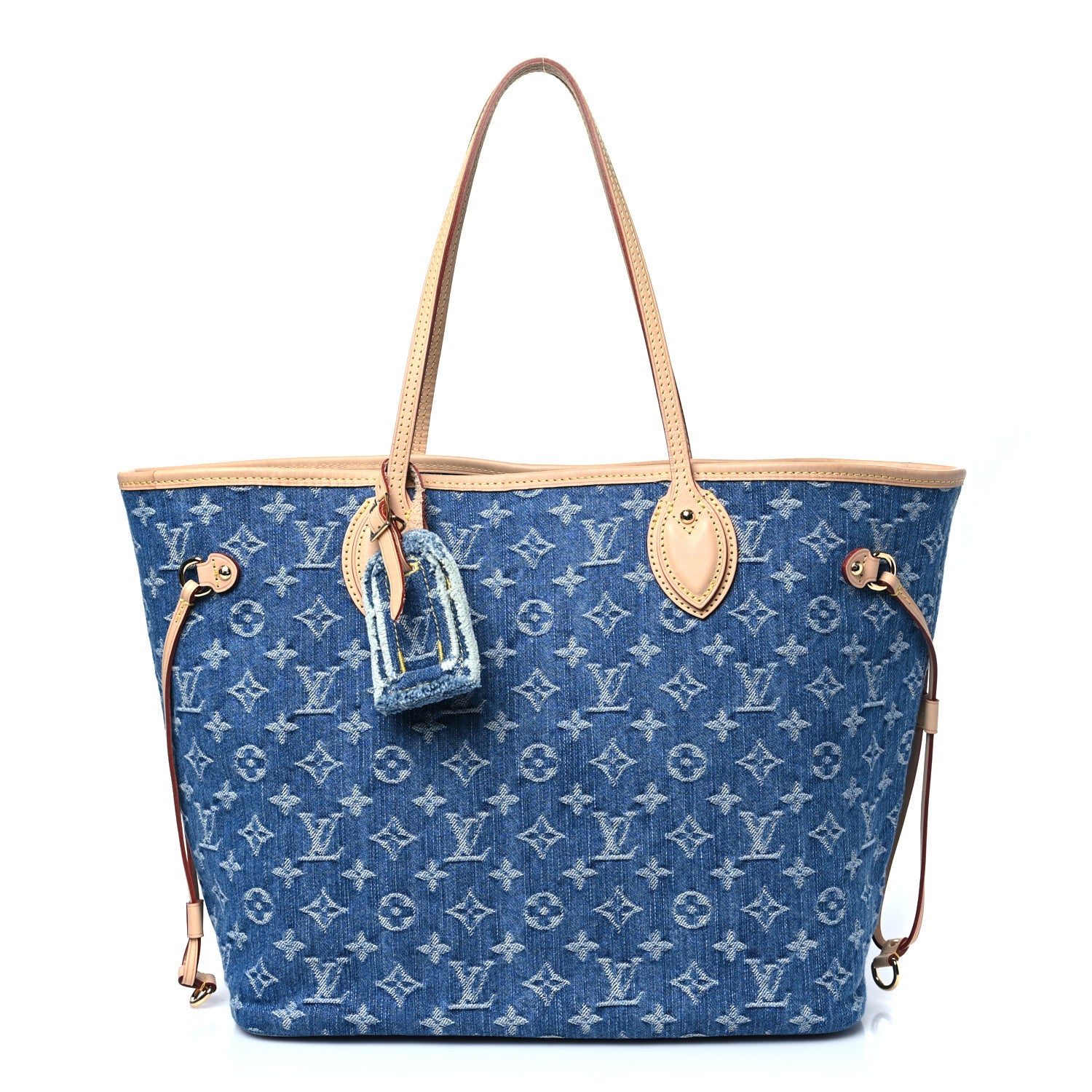 Louis Vuitton Monogram Denim Neo Neverfull MM Blue 1 of 9