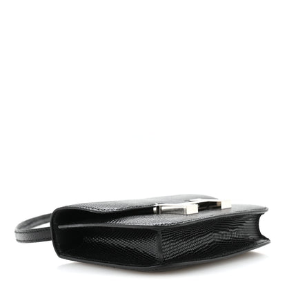 Hermes Lizard Niloticus Micro Constance 14 Black 4 of 11