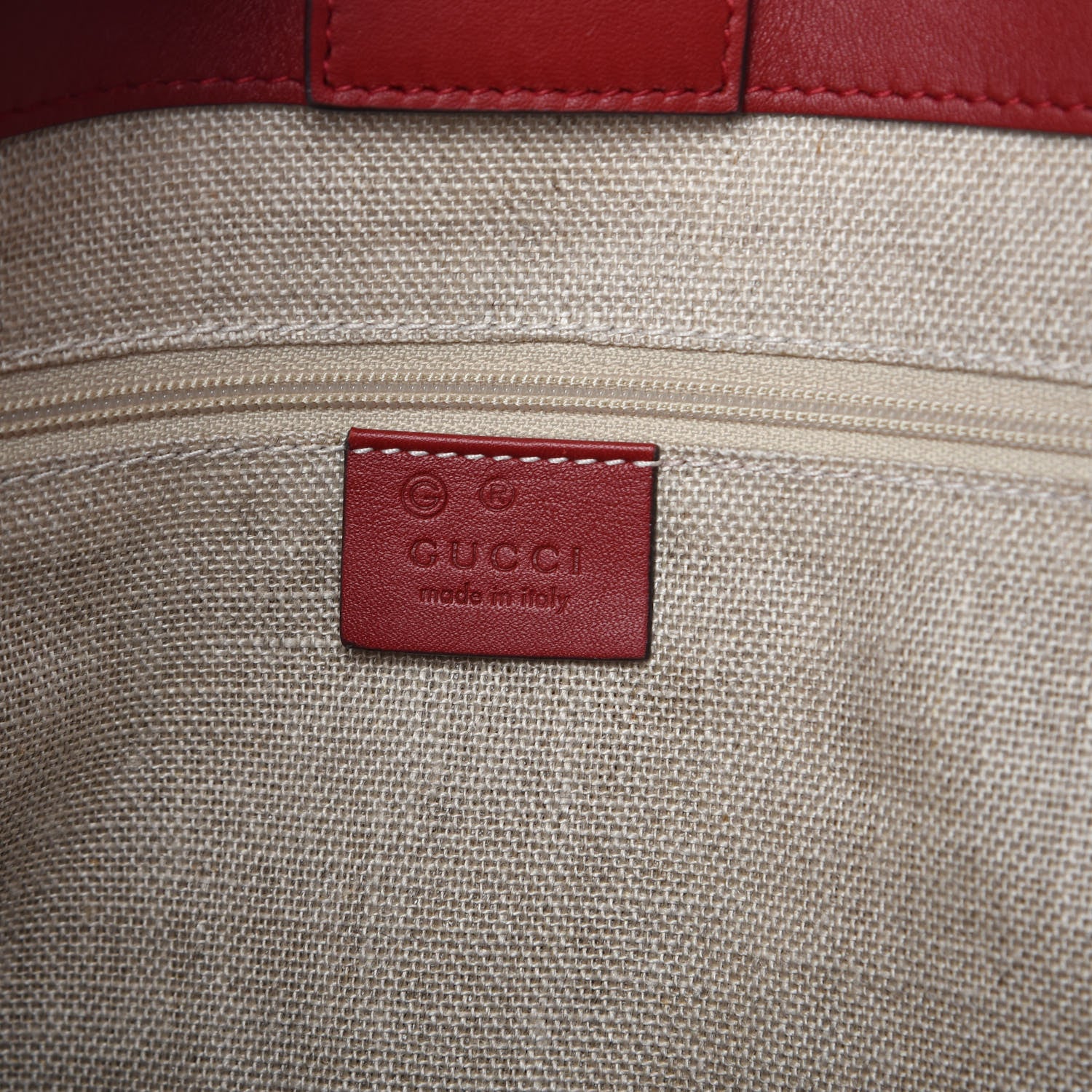 Gucci Soft Microguccissima Large Tote Red 7 of 10