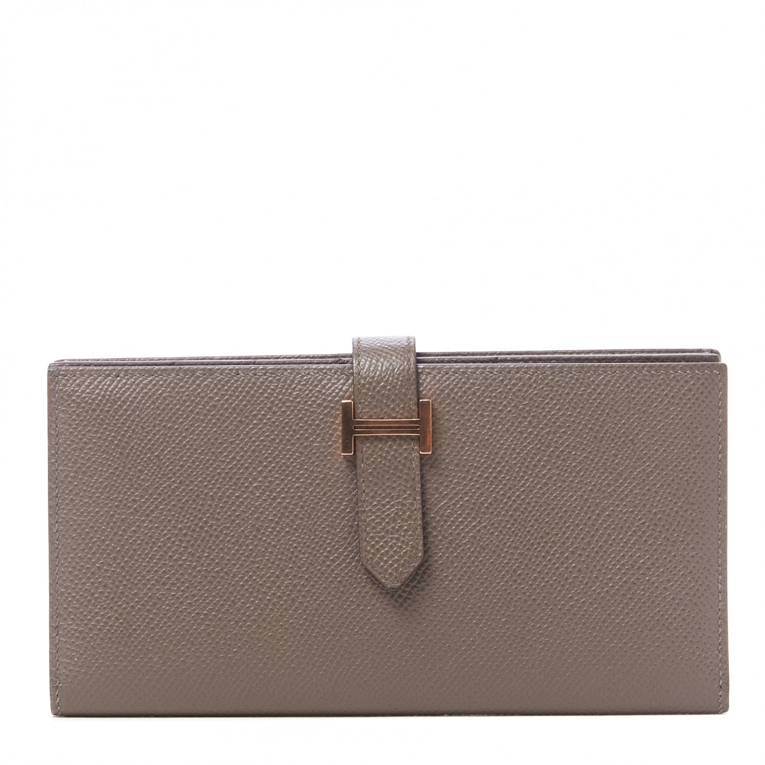 Hermes Epsom Bearn Gusset Wallet Etain 1 of 7