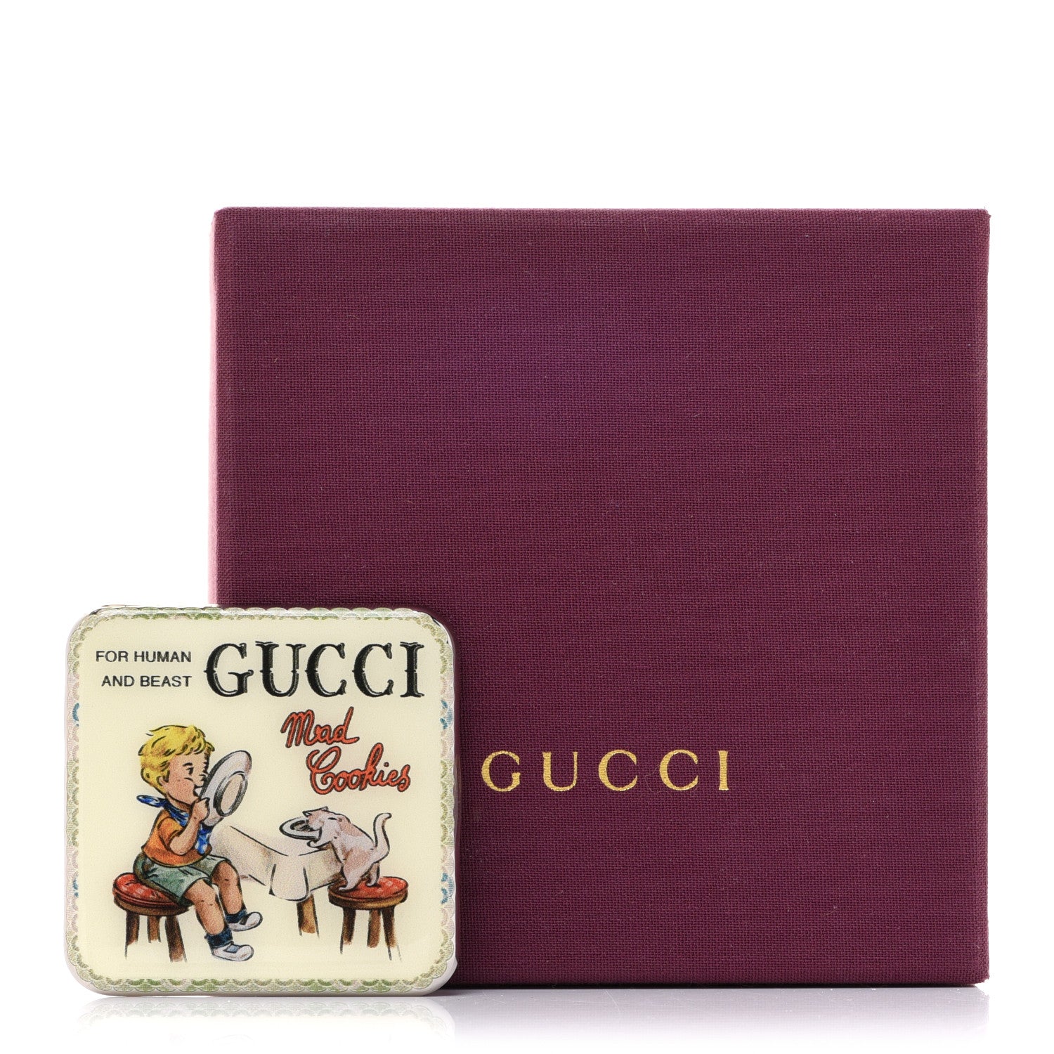 Gucci Metal Enamel Mad Cookies Brooch Multicolor 5 of 5