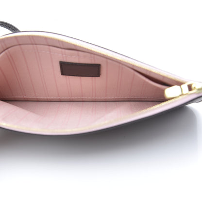 Louis Vuitton Damier Ebene Neverfull MM GM Pochette Rose Ballerine 5 of 9