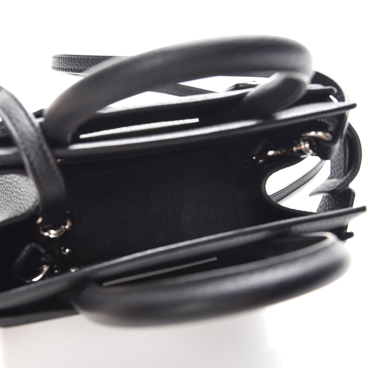 Givenchy Grained Calfskin Nano Horizon Satchel Black 5 of 7