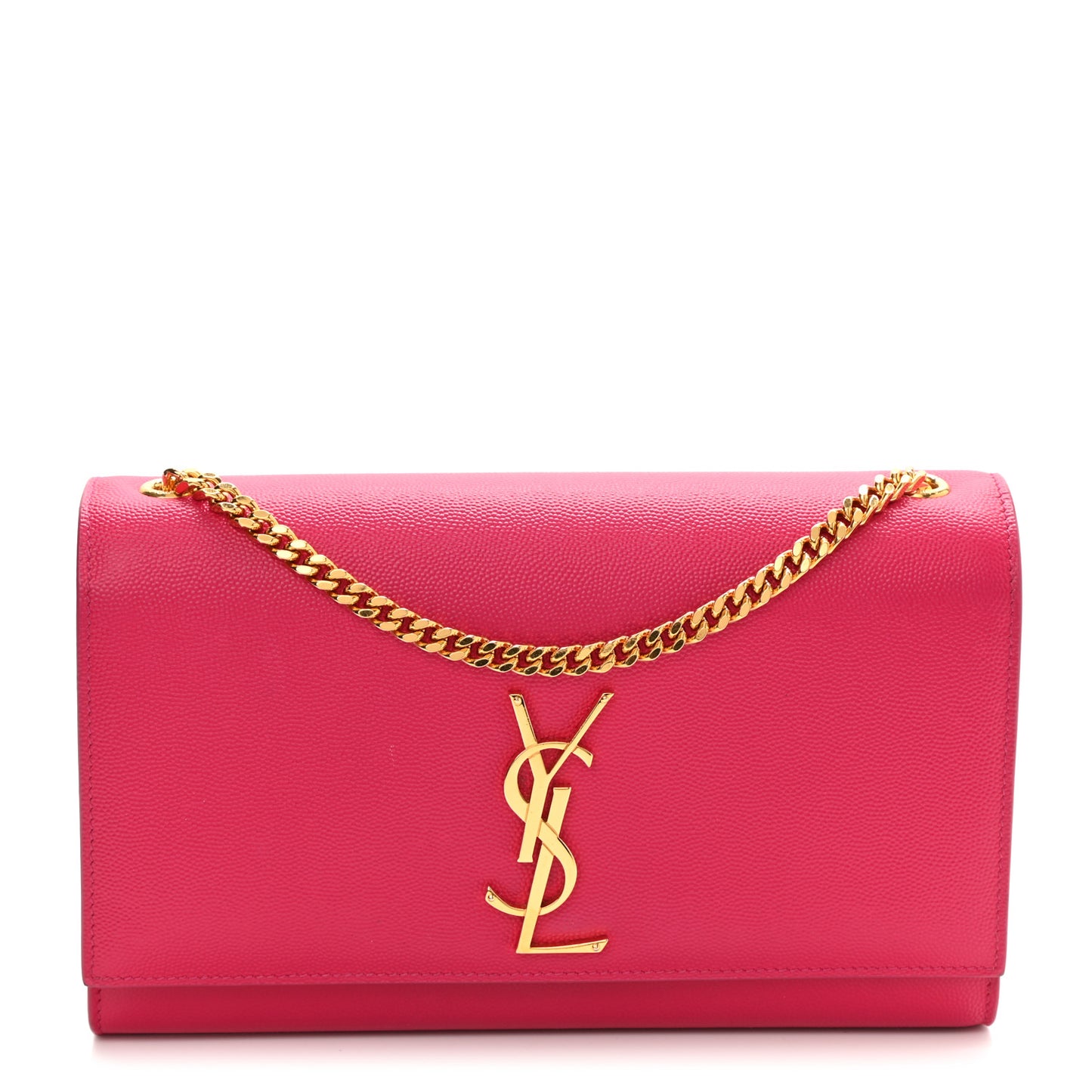 Grain De Poudre Medium Monogram Kate Satchel Lipstick Fuchsia