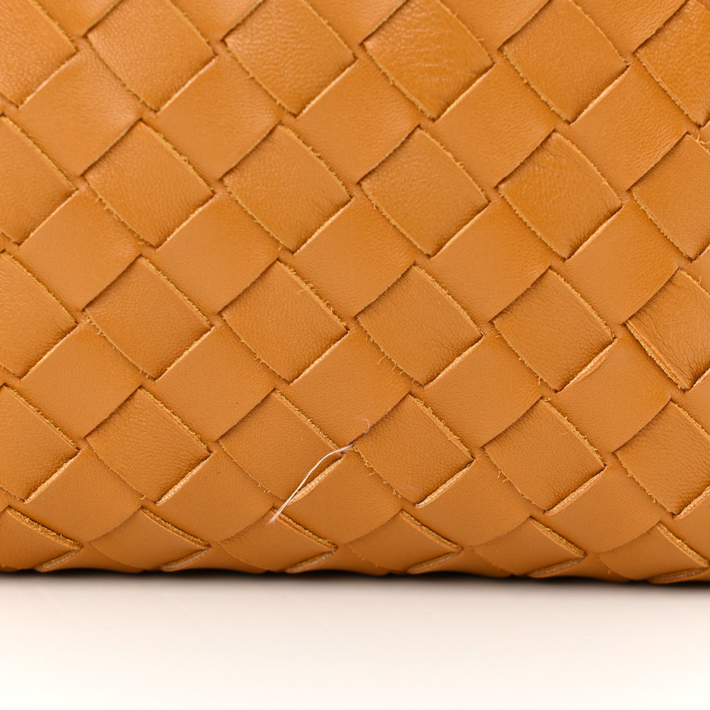 Nappa Intrecciato Small Loop Camera Bag Camel