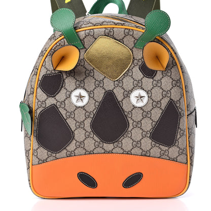 Gucci GG Supreme Monogram Kids Giraffe Backpack Ebony Multicolor 10 of 10