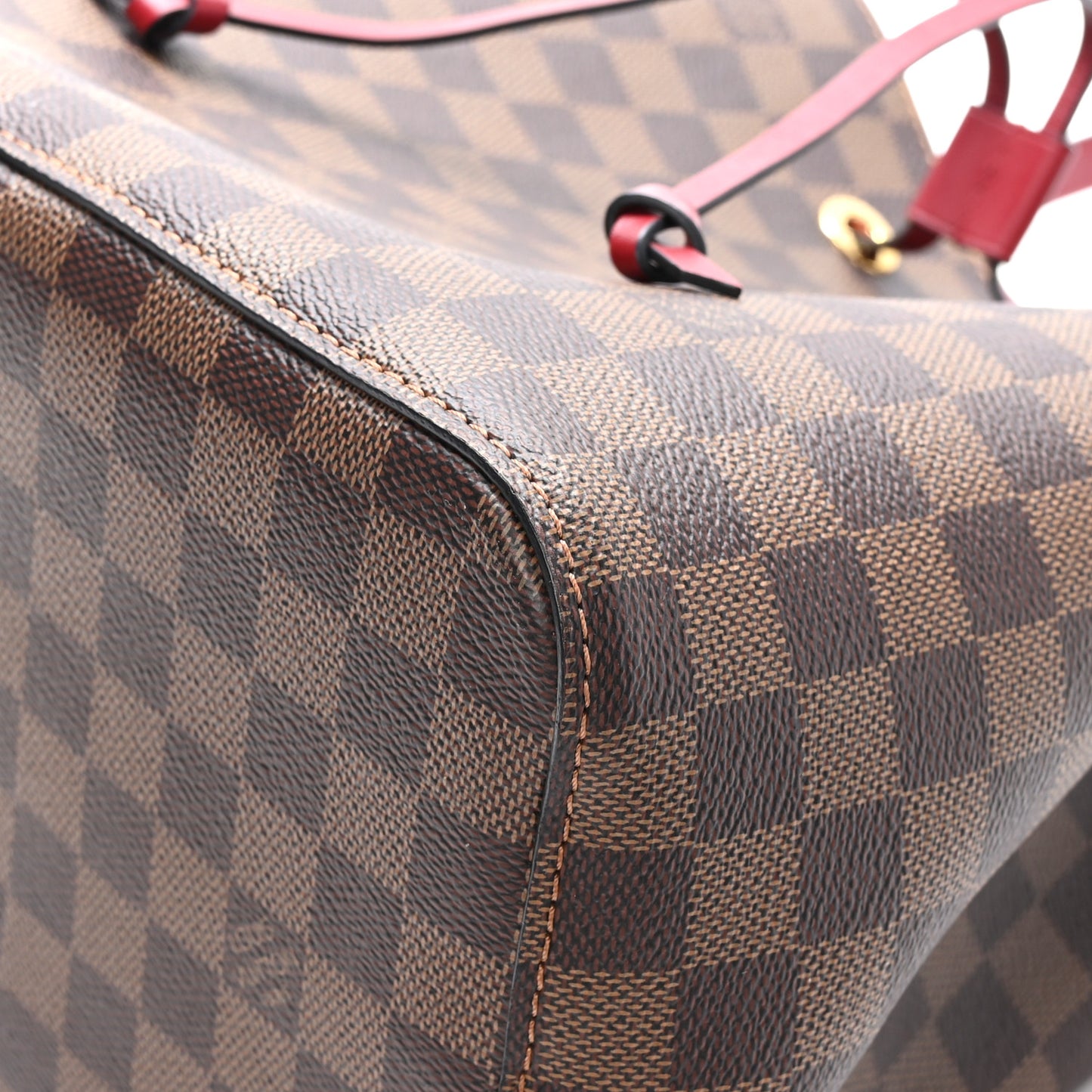 Damier Ebene Neonoe MM Cherry Berry