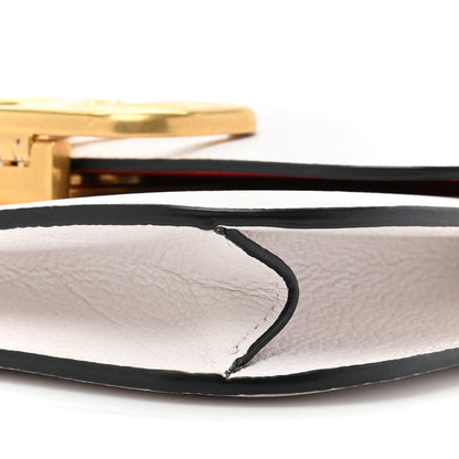 Valentino Garavani Grainy Calfskin Small Vlogo Chain Shoulder Bag Optic White 8 of 10