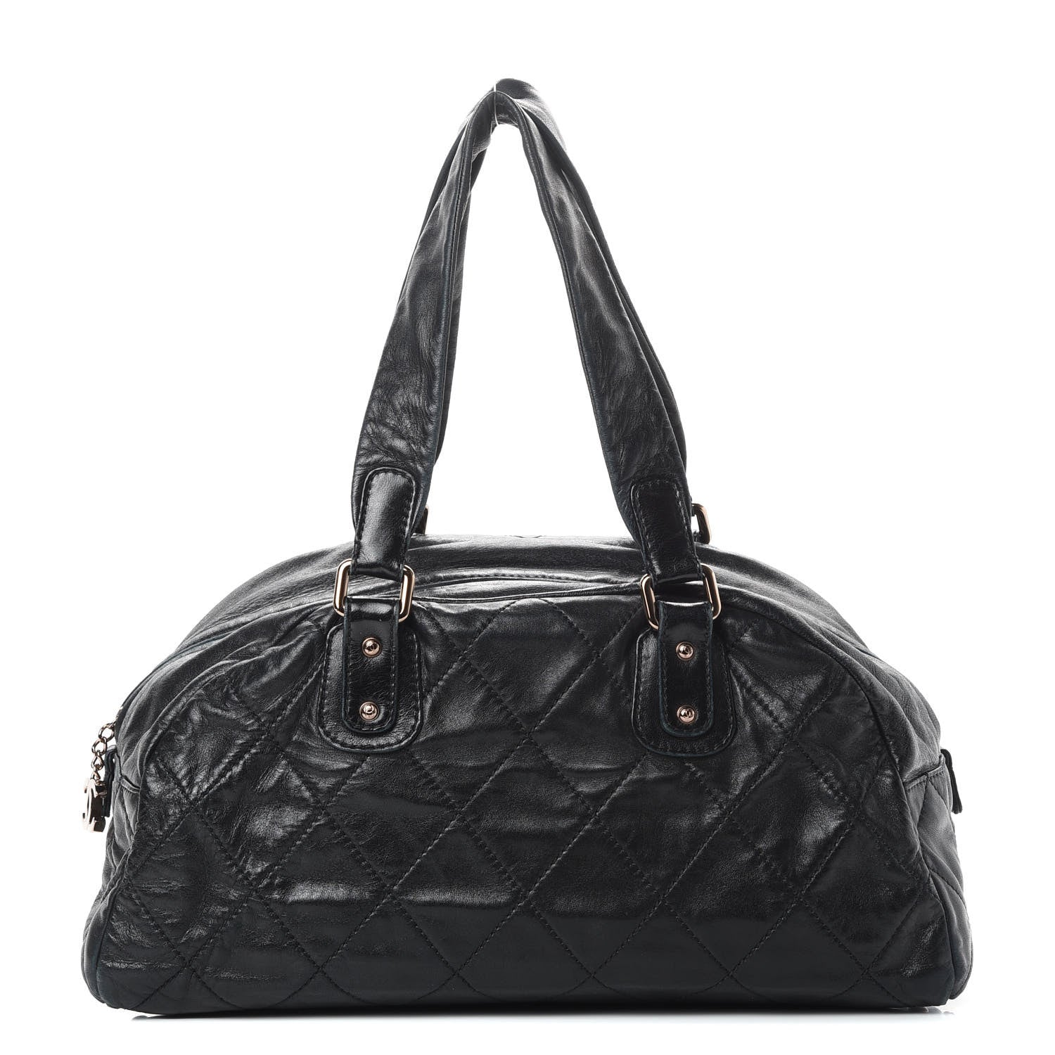 Chanel Lambskin Cloudy Bundle Bowler Black 1 of 15