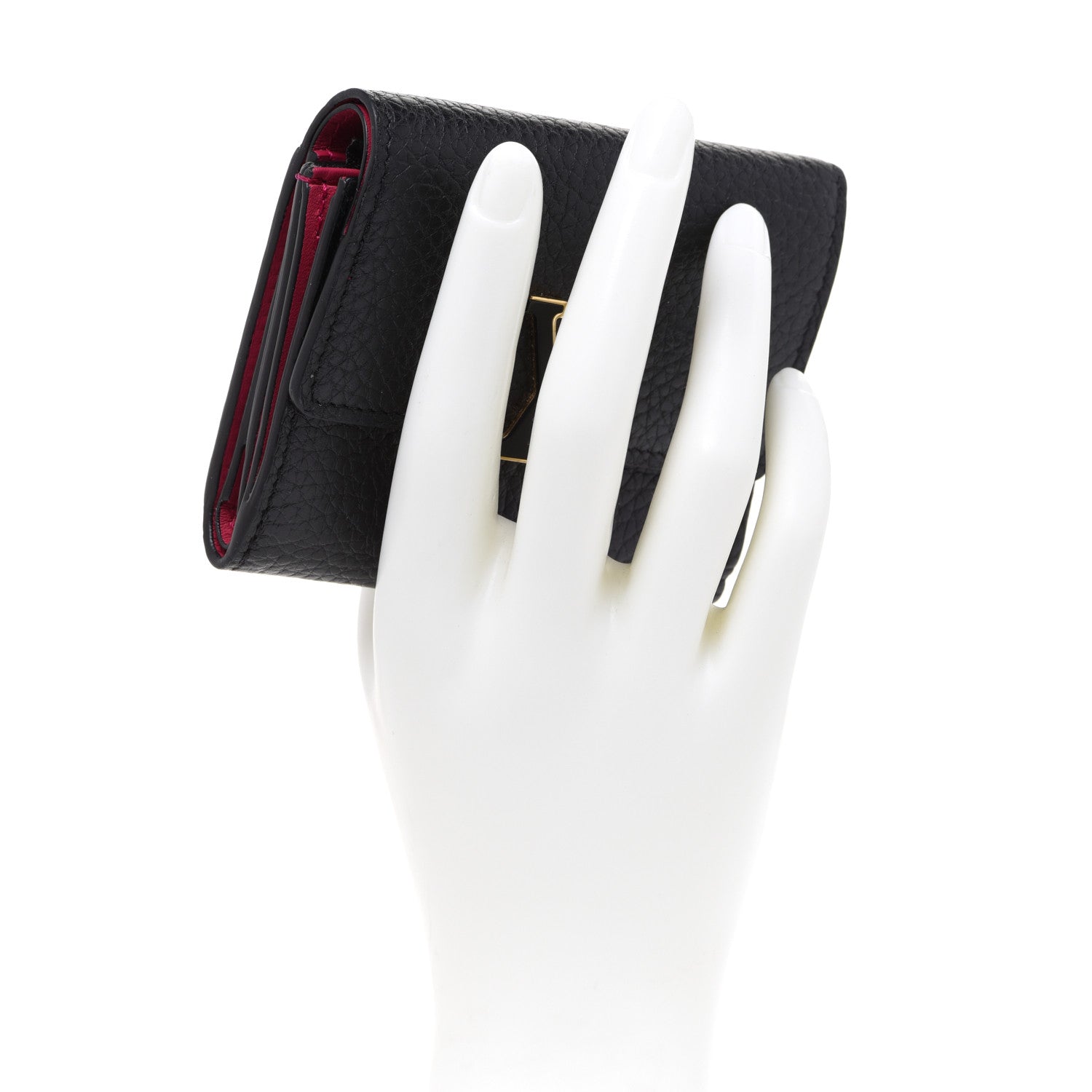 Louis Vuitton Taurillon Capucines XS Wallet Black 2 of 7