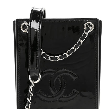 Chanel Patent CC Phone Holder Crossbody Black 8 of 10