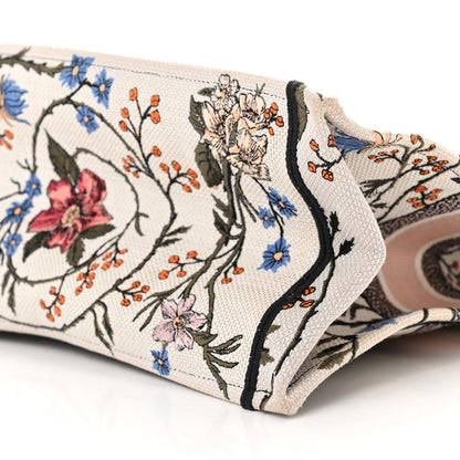 Christian Dior Canvas Embroidered Large Rosa Mutabilis Book Tote White Multicolor 10 of 10