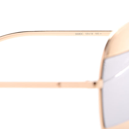Christian Dior Split 1 Aviator Sunglasses Gold 5 of 8