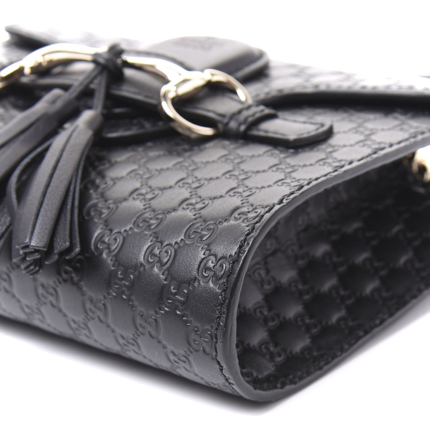 Microguccissima Mini Emily Shoulder Bag Black