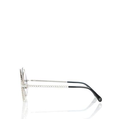 Chanel Pearl Round Sunglasses 71139 White 2 of 6