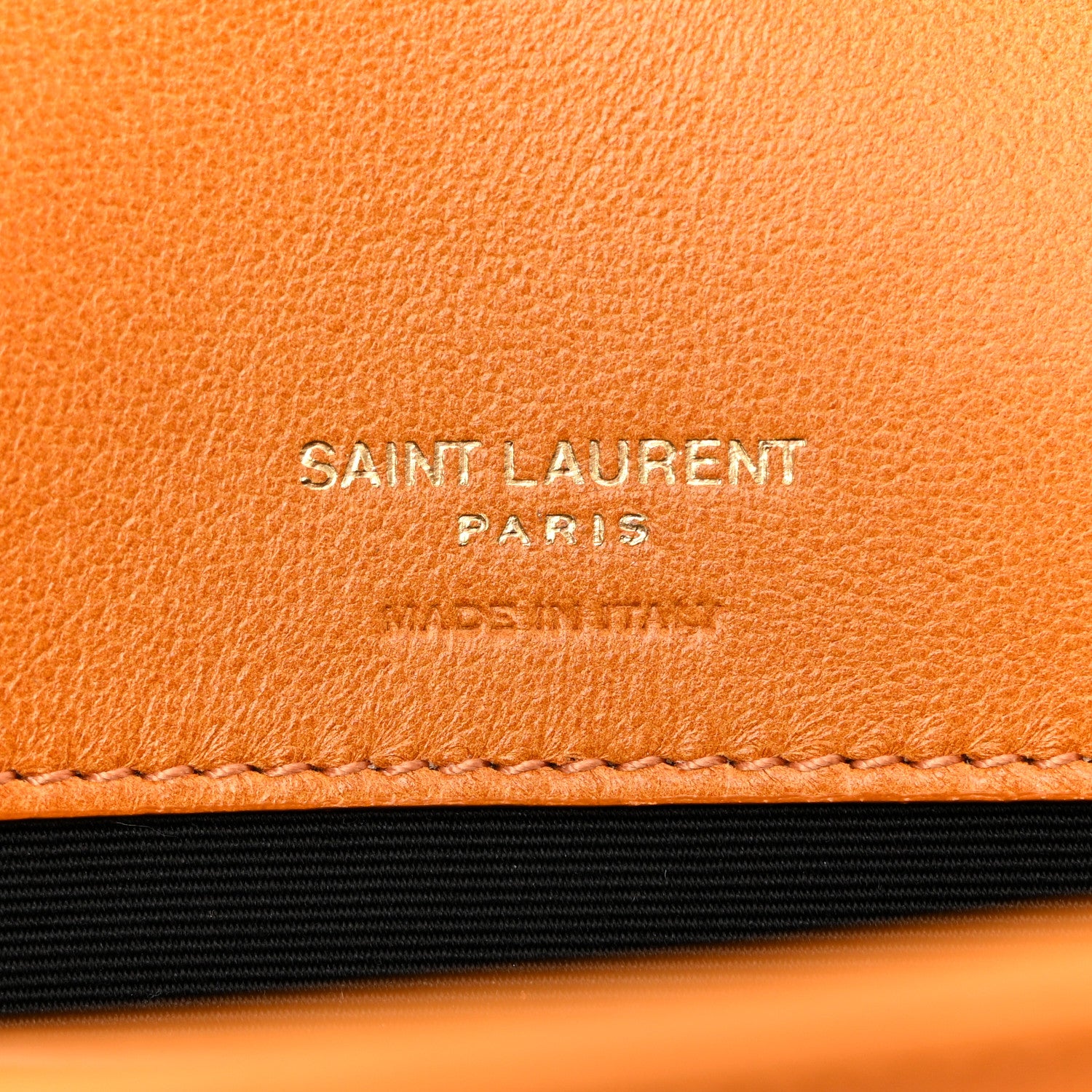 Saint Laurent Lambskin Chevron Quilted Small Loulou Bag Sunflower 7 of 12