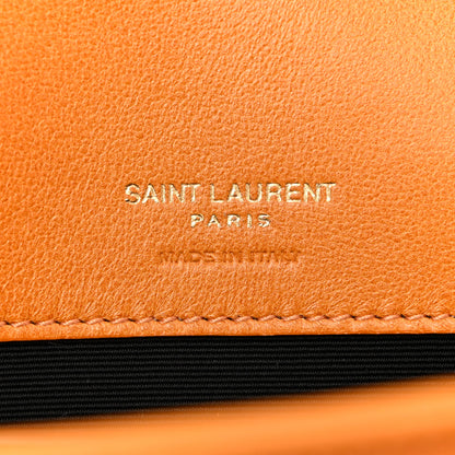 Saint Laurent Lambskin Chevron Quilted Small Loulou Bag Sunflower 7 of 12