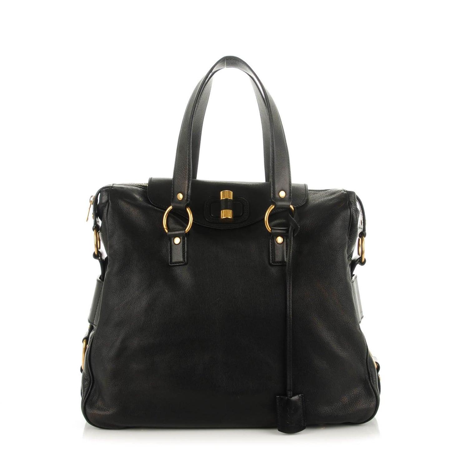 Calfskin Muse Messenger Bag Black
