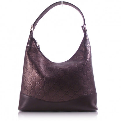 Gucci Guccissima Hobo Metallic Brown 1 of 10