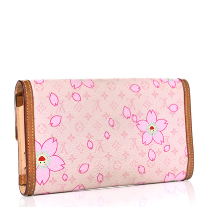 Louis Vuitton Monogram Cherry Blossom Porte Tresor International Wallet Pink 2 of 13