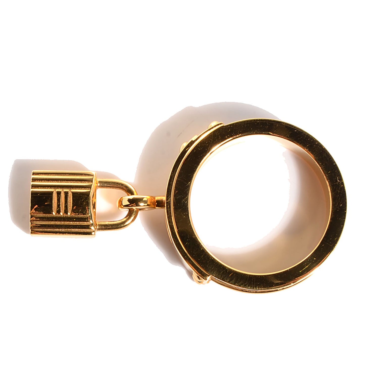 Lizard Gold Plated Kelly Cadena Scarf Ring Bleu Roi