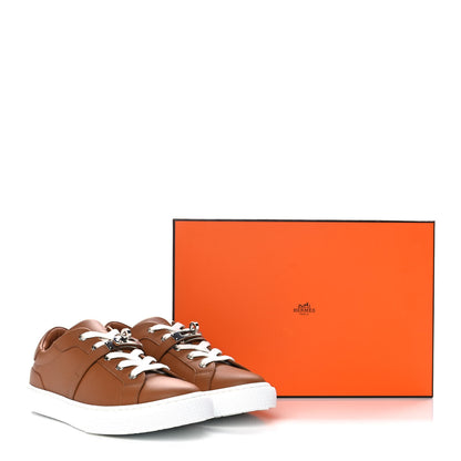 Hermes Calfskin Day Sneakers 38.5 Naturel 12 of 12