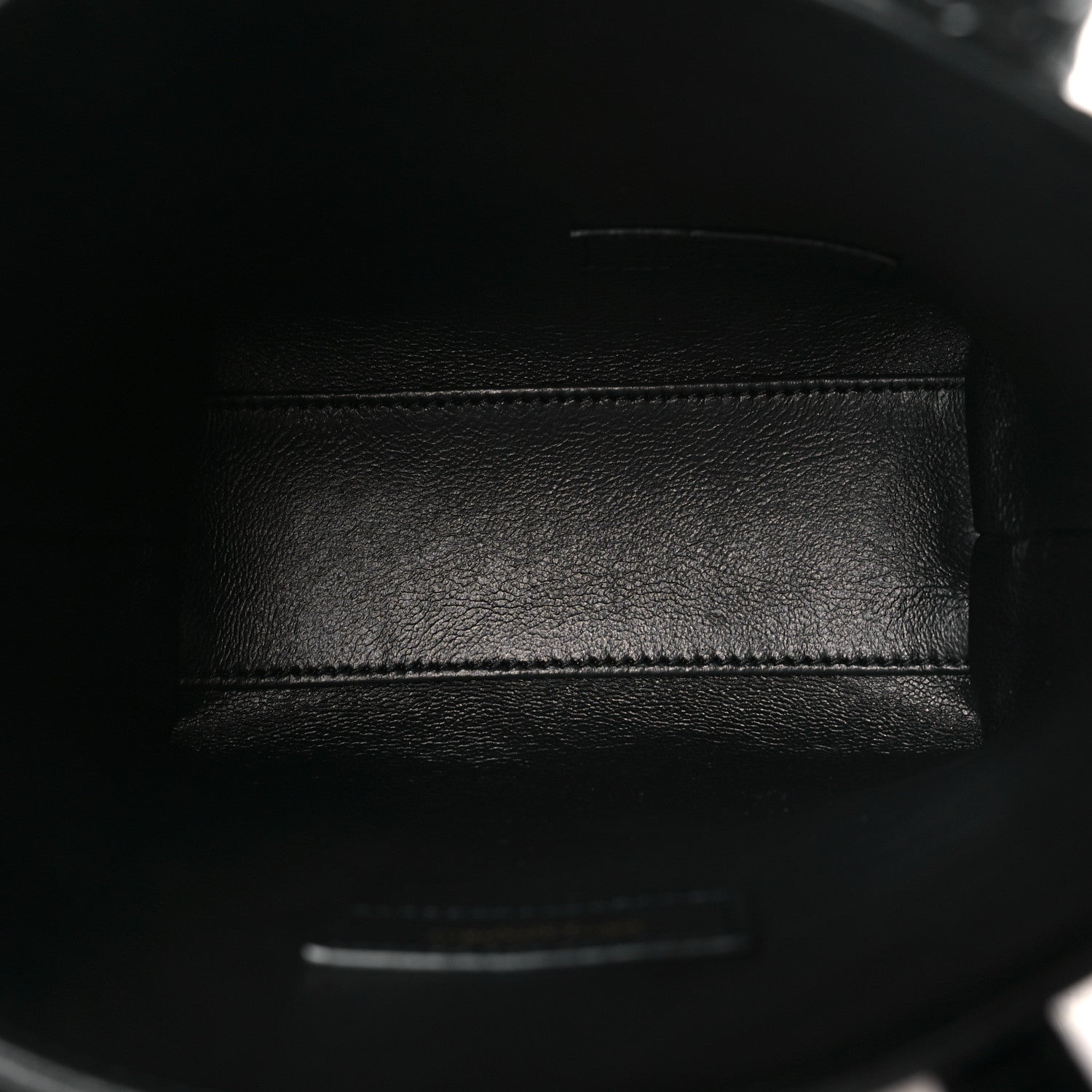 Saint Laurent Calfskin Crocodile Embossed Paris Mini Toy Shopper Tote Black 5 of 12