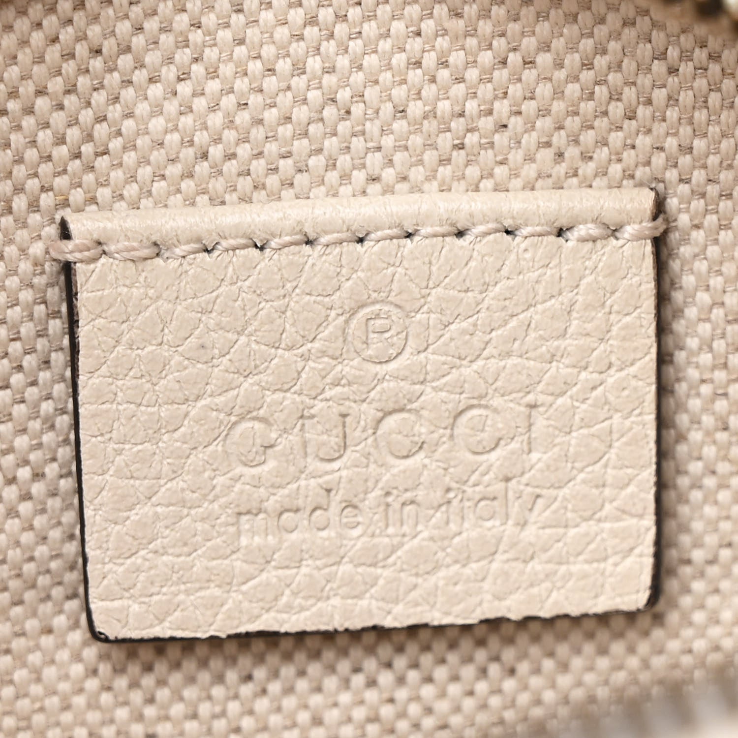 Gucci Grained Calfskin Small Logo Belt Bag White 6 of 13