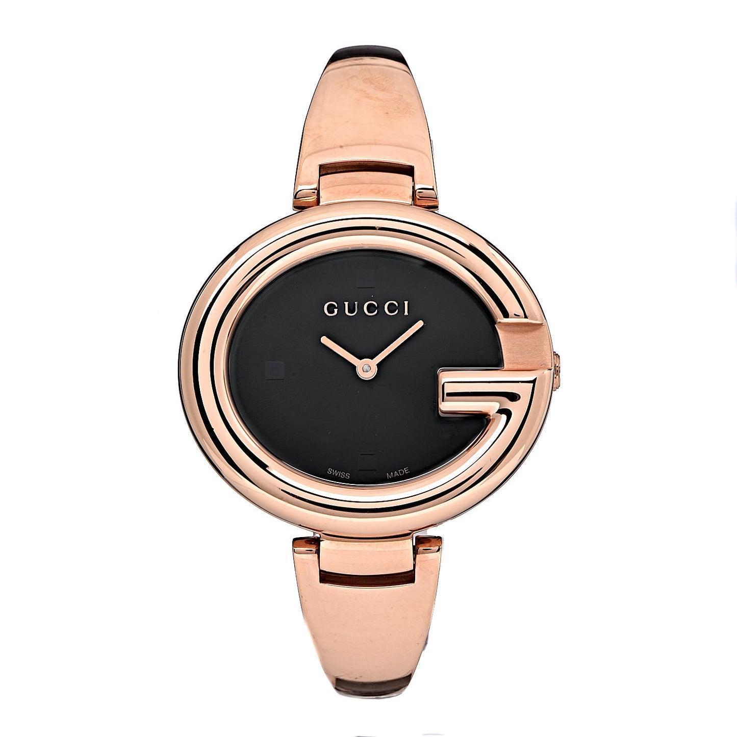 Stainless Steel 36mm Guccissima Quartz Watch Black