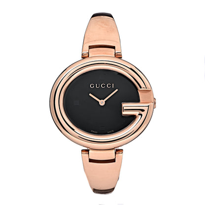 Gucci Stainless Steel 36mm Guccissima Quartz Watch Black 1 of 6