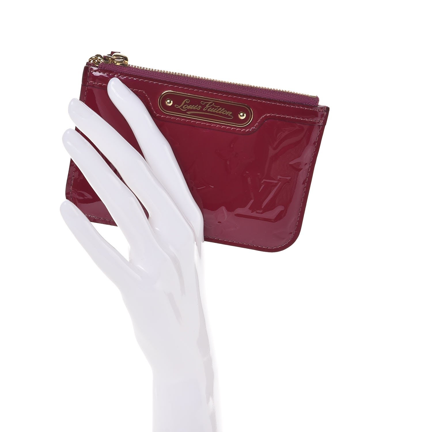 Louis Vuitton Vernis Key Pouch Magenta 2 of 7